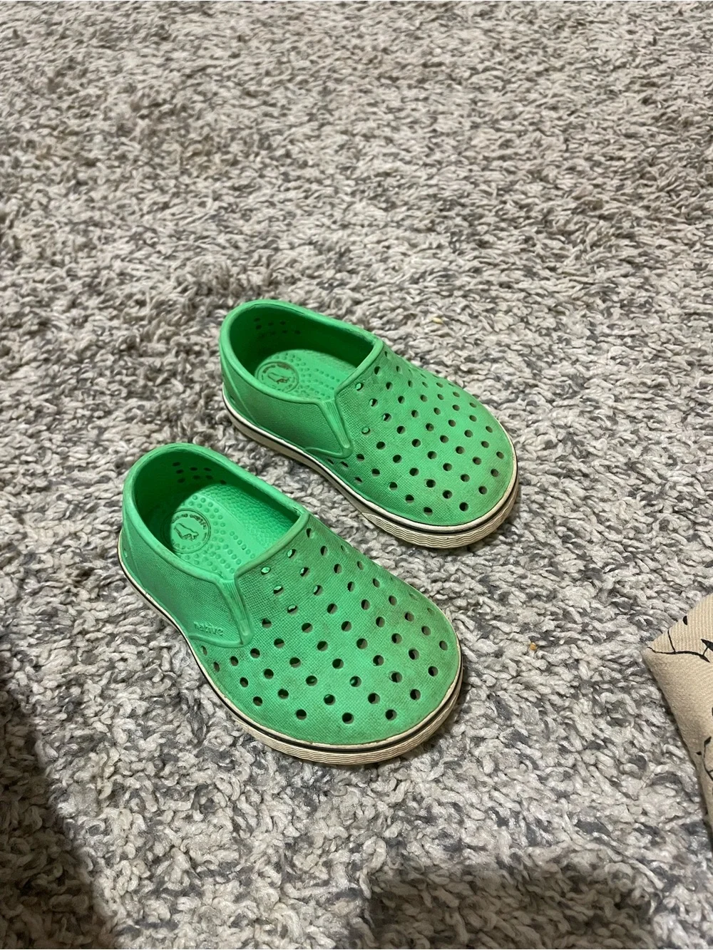 Native Kids Green Slip-On Perforated Water Shoes
